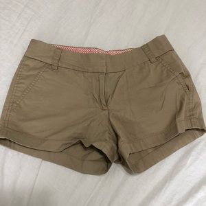 JCREW beige shorts